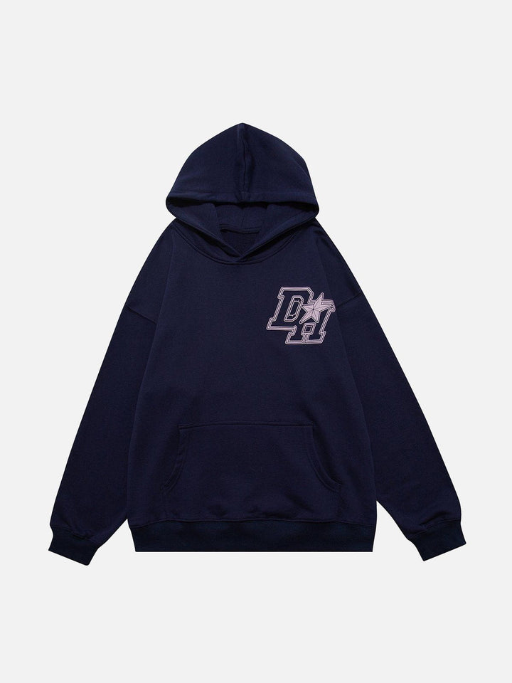 Thesclo - Vintage "DH" Print Hoodie - Streetwear Fashion - thesclo.com