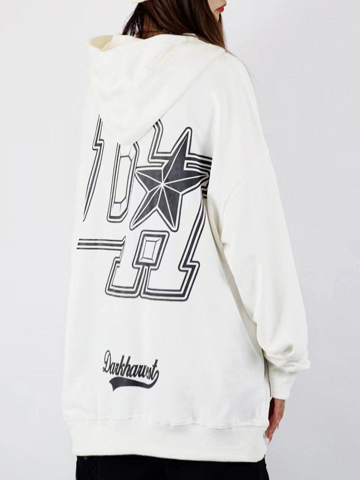 Thesclo - Vintage "DH" Print Hoodie - Streetwear Fashion - thesclo.com