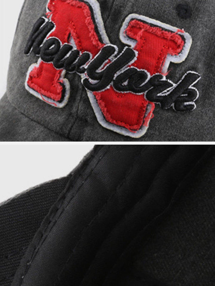 Thesclo - Vintage Letter "N" Baseball Cap - Streetwear Fashion - thesclo.com