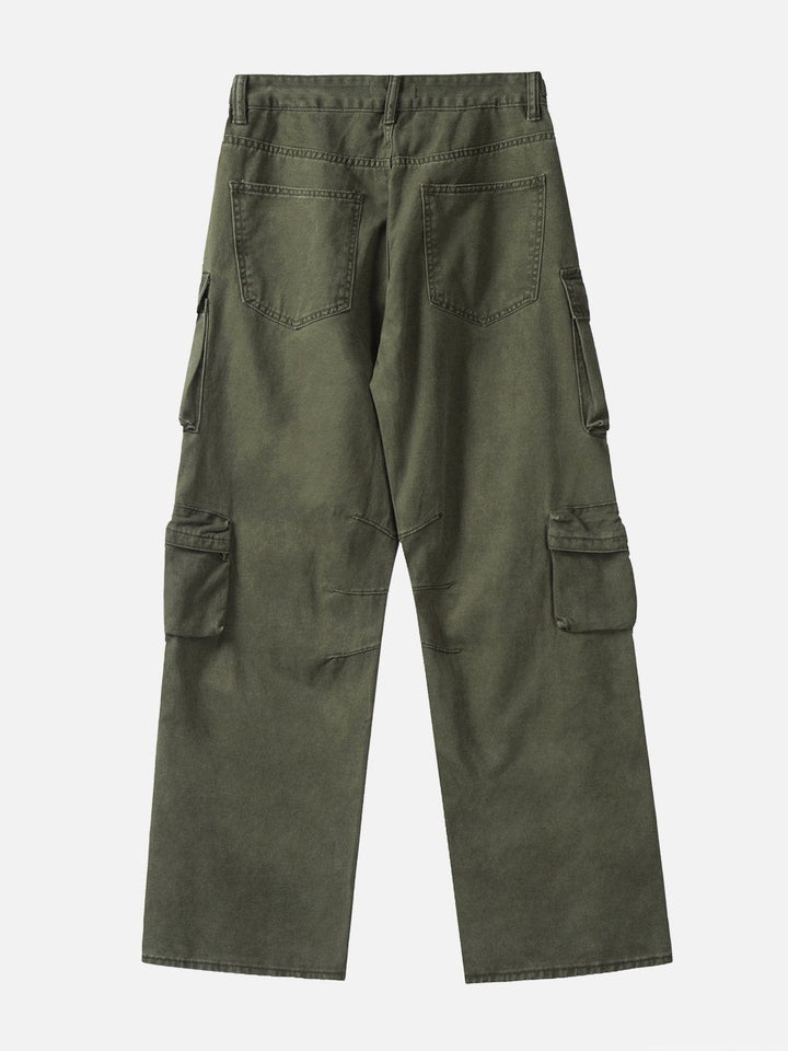 Thesclo - Vintage Multi-pocket Cargo Pants - Streetwear Fashion - thesclo.com