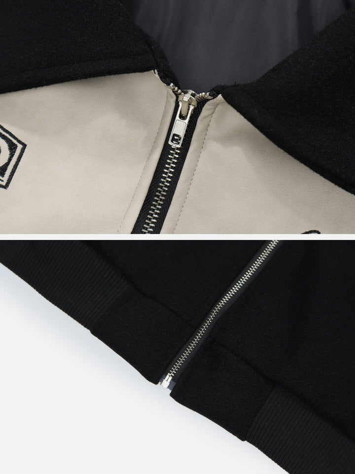 Thesclo - Vintage Patchwork Bomber jacket - Streetwear Fashion - thesclo.com