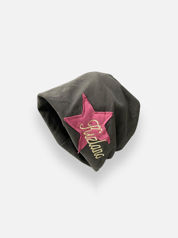 Thesclo - Vintage Raw Edge Star Embroidery Hat - Streetwear Fashion - thesclo.com