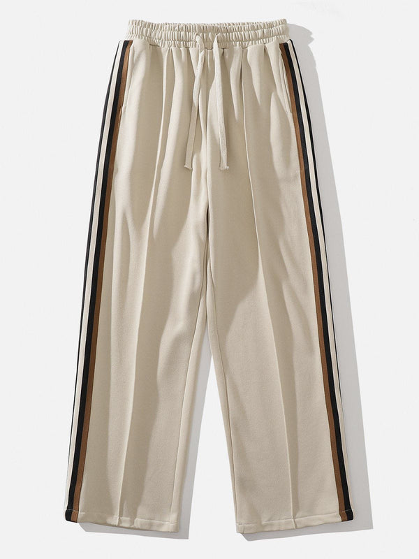 Thesclo - Vintage Side Stripe Loose Sweatpants - Streetwear Fashion - thesclo.com