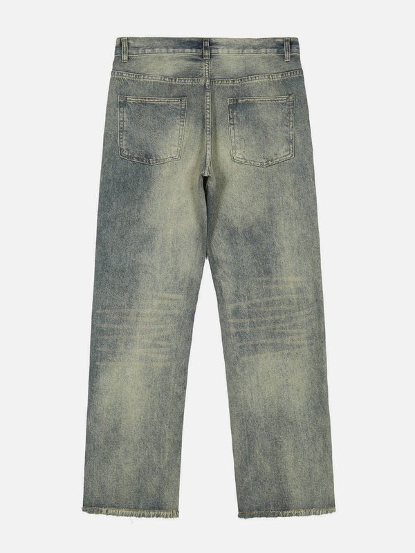 Thesclo - Wash Hole Jeans - Streetwear Fashion - thesclo.com