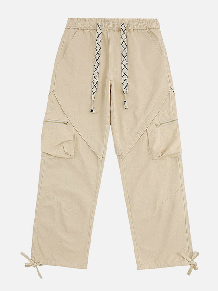 Thesclo - Washed Minimalist Multi-Pocket Cargo Pants - Streetwear Fashion - thesclo.com