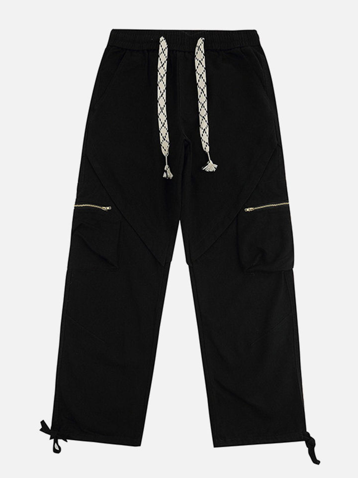 Thesclo - Washed Minimalist Multi-Pocket Cargo Pants - Streetwear Fashion - thesclo.com