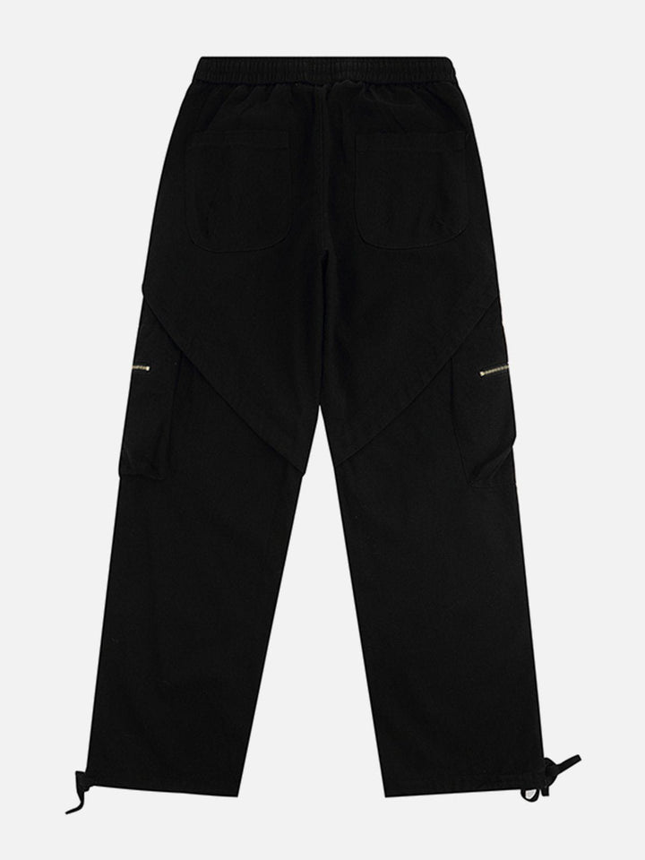 Thesclo - Washed Minimalist Multi-Pocket Cargo Pants - Streetwear Fashion - thesclo.com