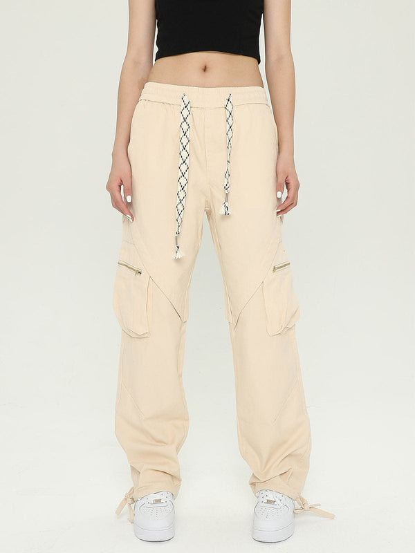 Thesclo - Washed Minimalist Multi-Pocket Cargo Pants - Streetwear Fashion - thesclo.com