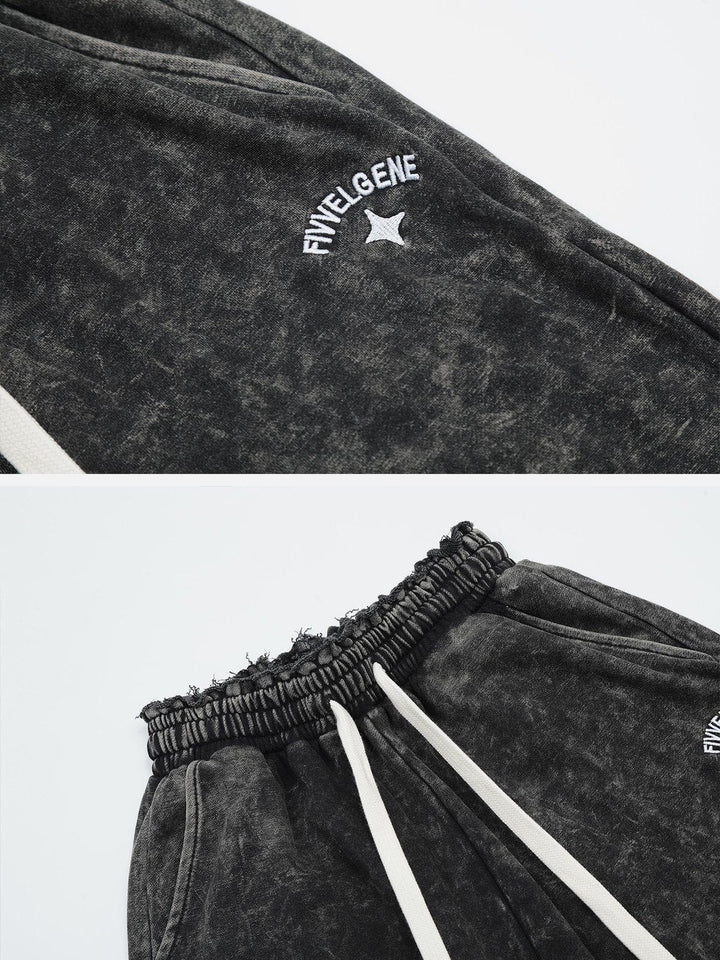 Thesclo - Washed Raw Shorts - Streetwear Fashion - thesclo.com