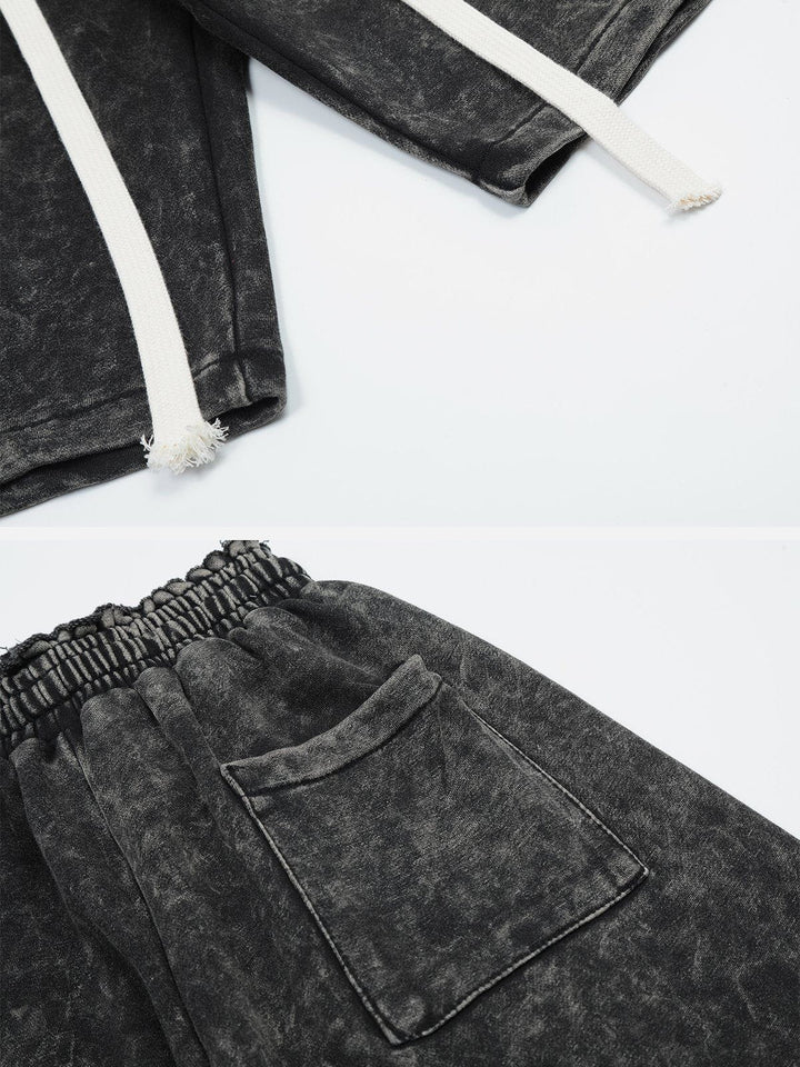 Thesclo - Washed Raw Shorts - Streetwear Fashion - thesclo.com