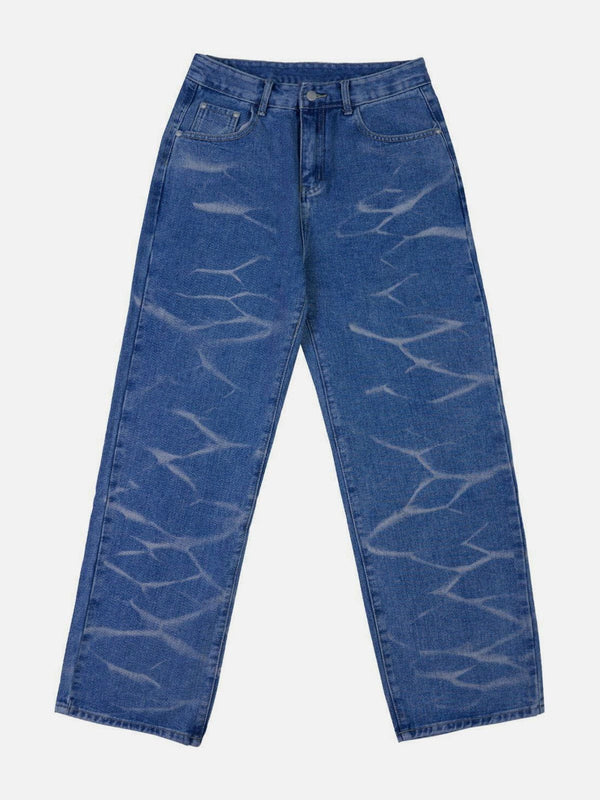 Thesclo - Water Ripples Jeans - Streetwear Fashion - thesclo.com