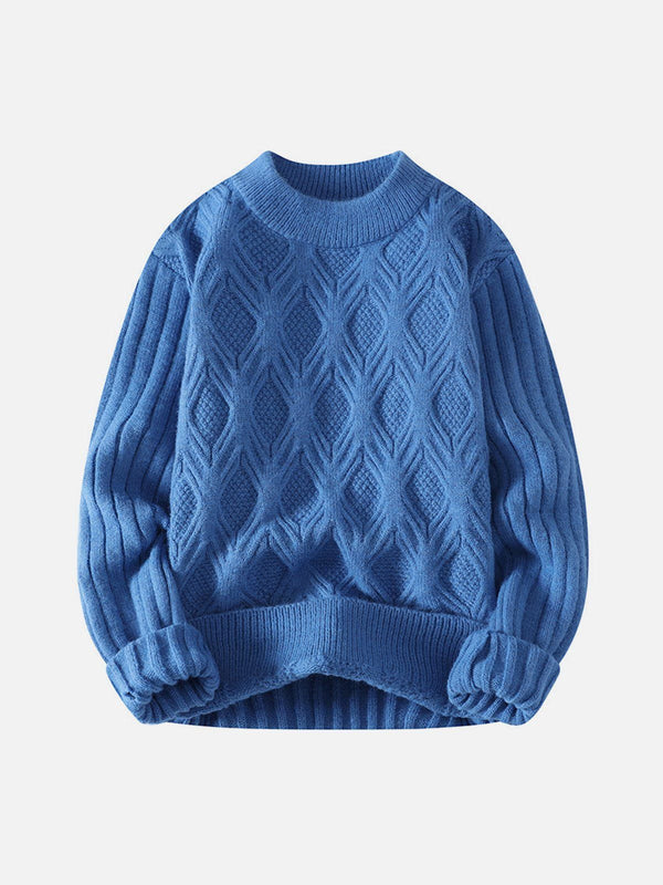 Thesclo - Woven Knit Sweater - Streetwear Fashion - thesclo.com