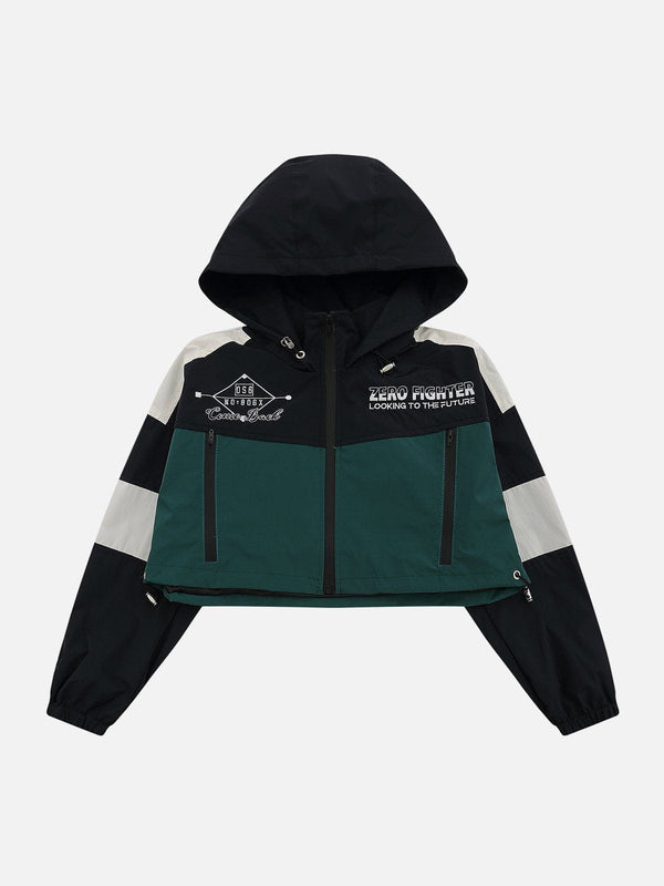 Thesclo - ZIP UP Patchwork Racing Jacket - Streetwear Fashion - thesclo.com