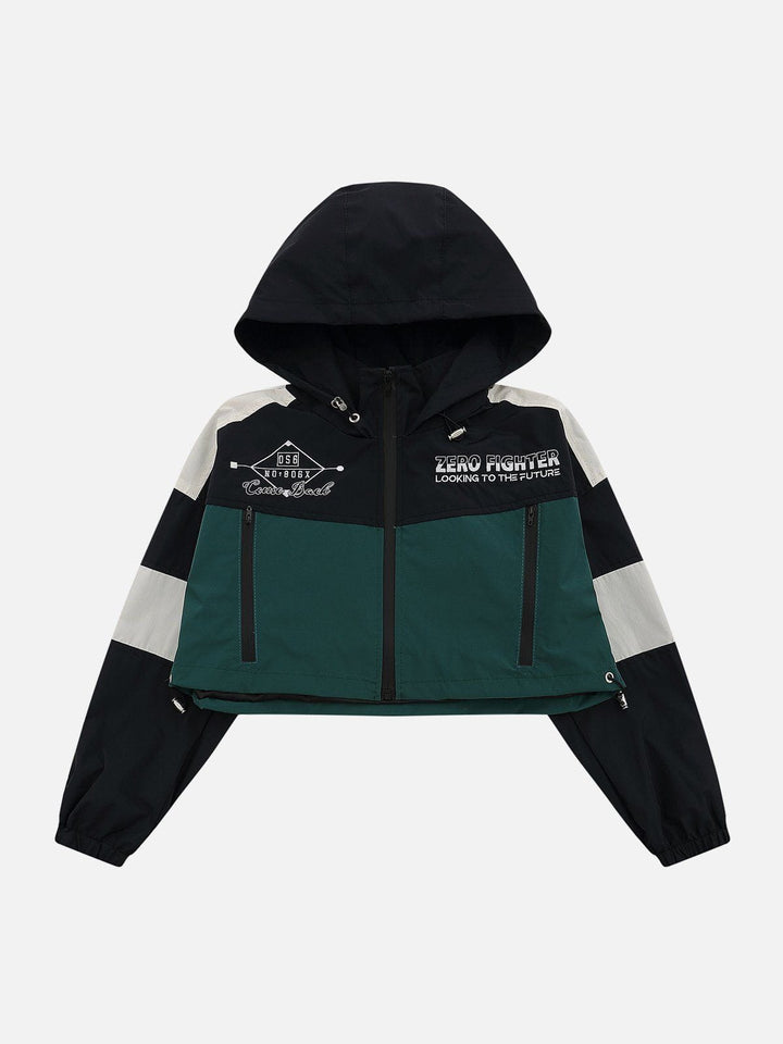 Thesclo - ZIP UP Patchwork Racing Jacket - Streetwear Fashion - thesclo.com