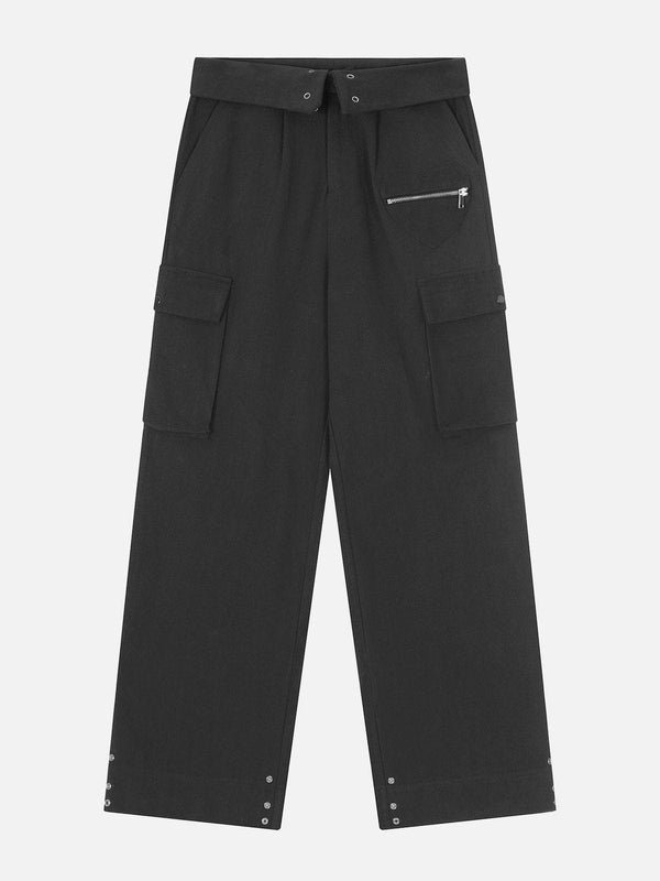 Thesclo - Zipper Pocket Cargo Pants - Streetwear Fashion - thesclo.com