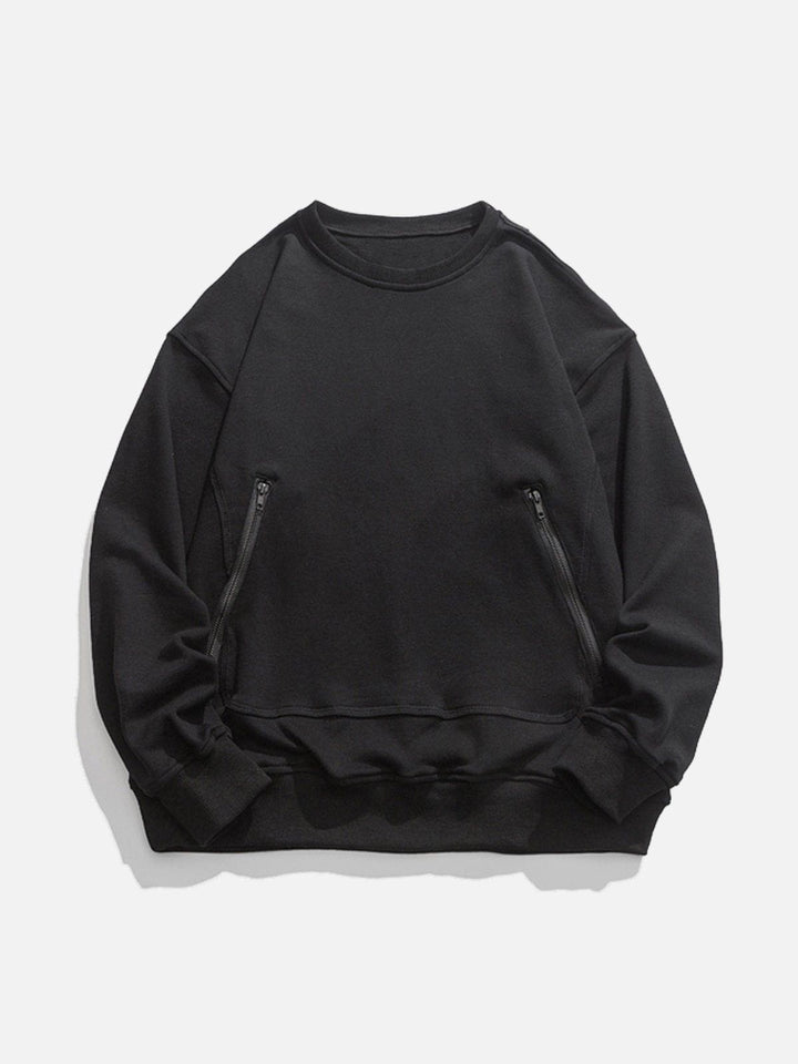 Thesclo - Zipper Pocket Sweatshirt - Streetwear Fashion - thesclo.com