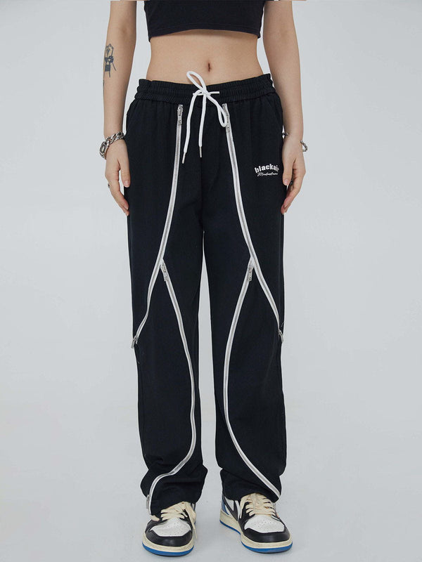 Thesclo - Zipper Stitching Pants - Streetwear Fashion - thesclo.com
