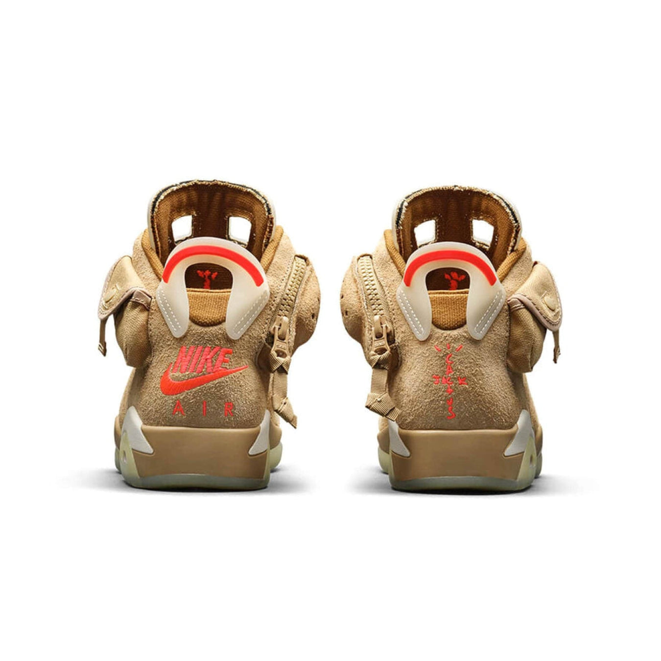 Travis Scott x Air Jordan 6 Retro 'British Khaki' - Streetwear Fashion - thesclo.com