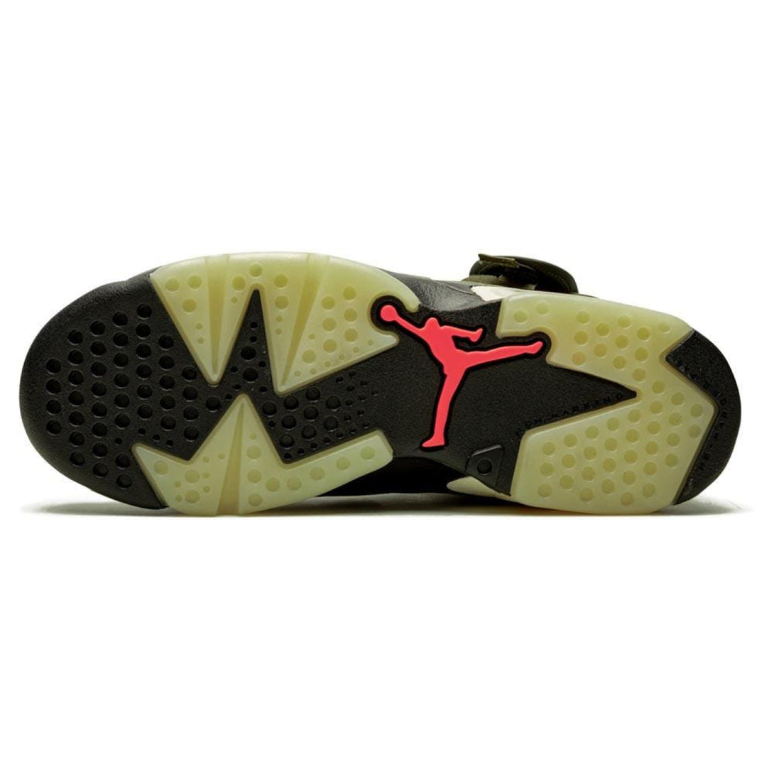 Travis Scott x Air Jordan 6 Retro GS 'Olive' - Streetwear Fashion - thesclo.com