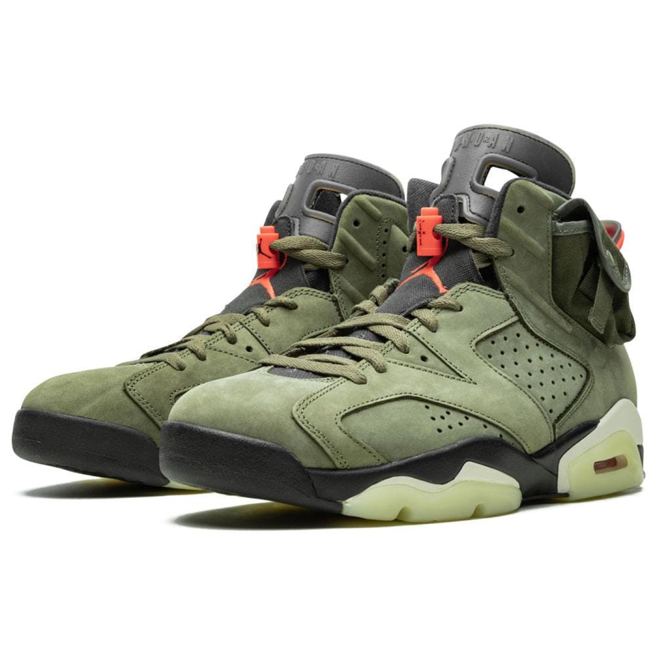 Travis Scott x Air Jordan 6 Retro 'Olive' - Streetwear Fashion - thesclo.com