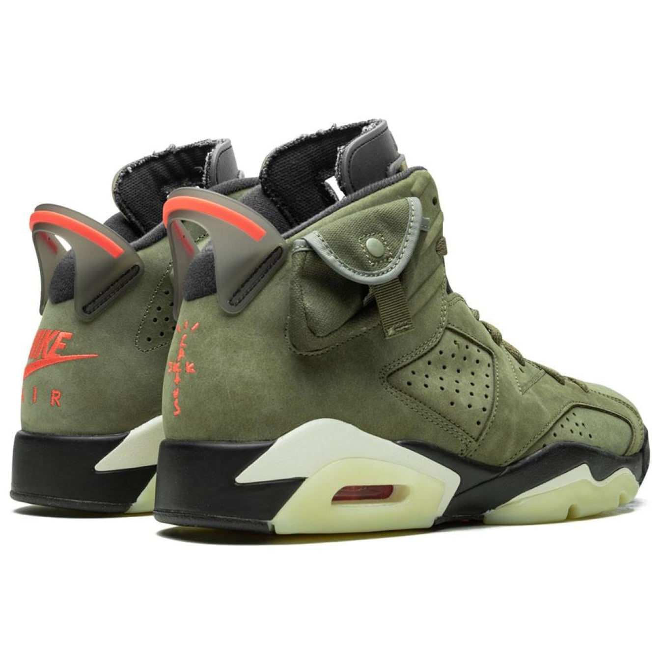 Travis Scott x Air Jordan 6 Retro 'Olive' - Streetwear Fashion - thesclo.com