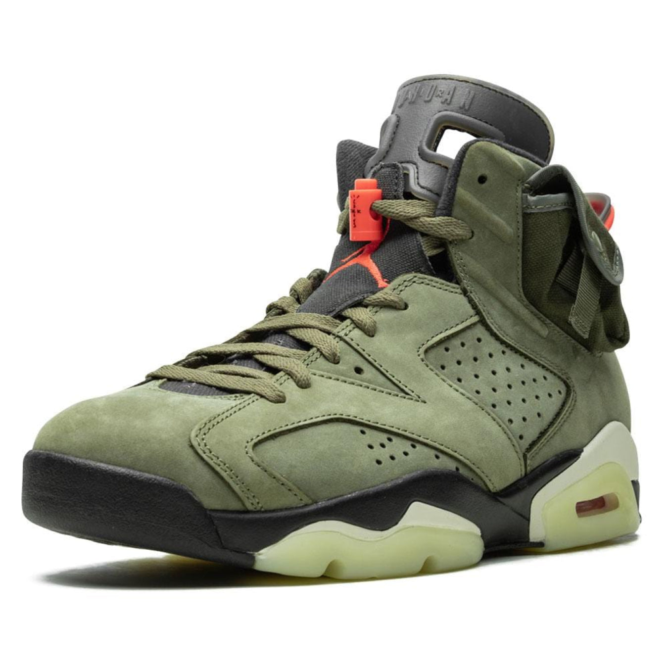 Travis Scott x Air Jordan 6 Retro 'Olive' - Streetwear Fashion - thesclo.com