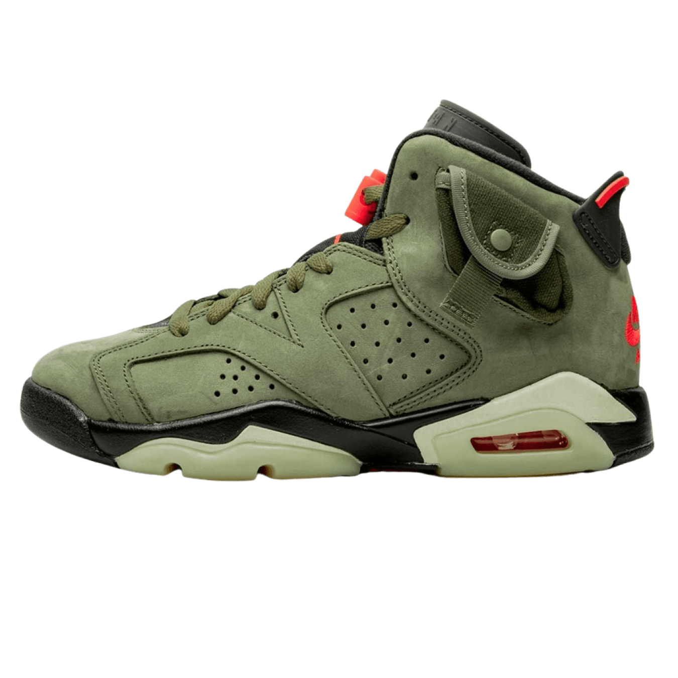 Travis Scott x Air Jordan 6 Retro 'Olive' - Streetwear Fashion - thesclo.com