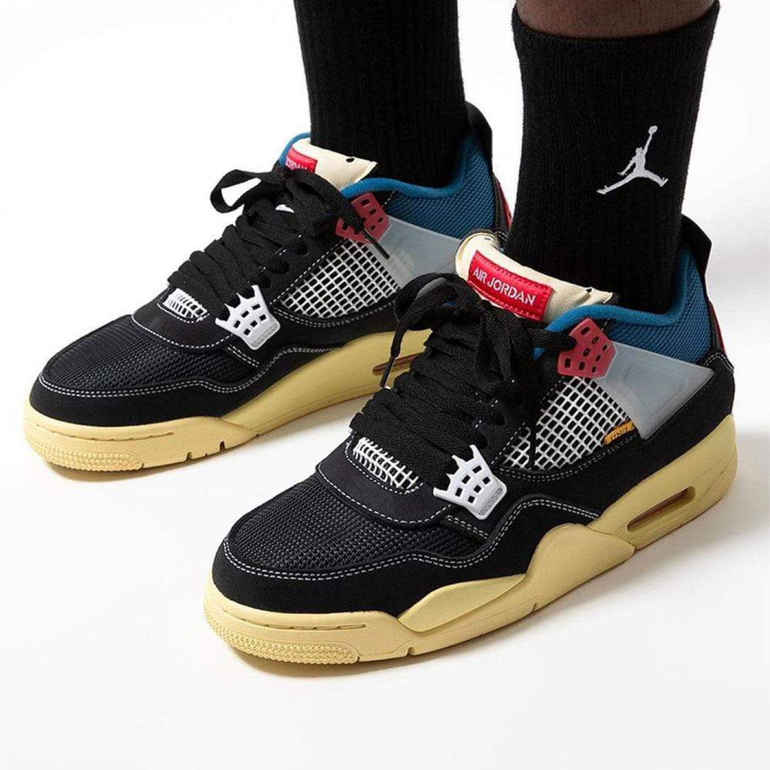 Union LA x Air Jordan 4 Retro 'Off Noir' - Streetwear Fashion - thesclo.com